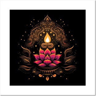 Happy Diwali Festival of Lights Posters and Art